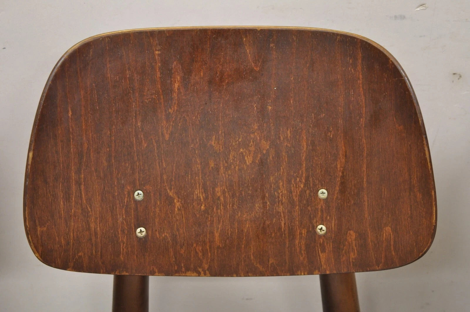Vintage Thonet Mid Century Modern Bentwood Walnut Dining Chairs - Set of 4