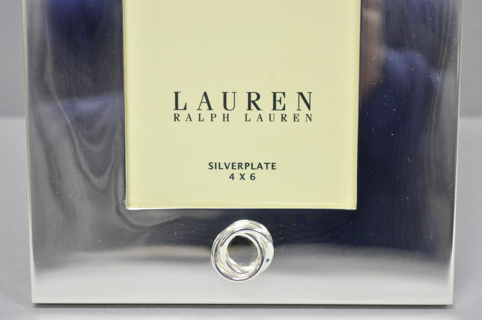Lauren Ralph Lauren "Vows" Silver Plated 4x6 Wedding Photo Picture Frame