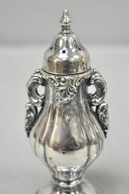 Vintage Wallace Baroque Ornate Silver Plated Salt & Pepper Shakers - a Pair