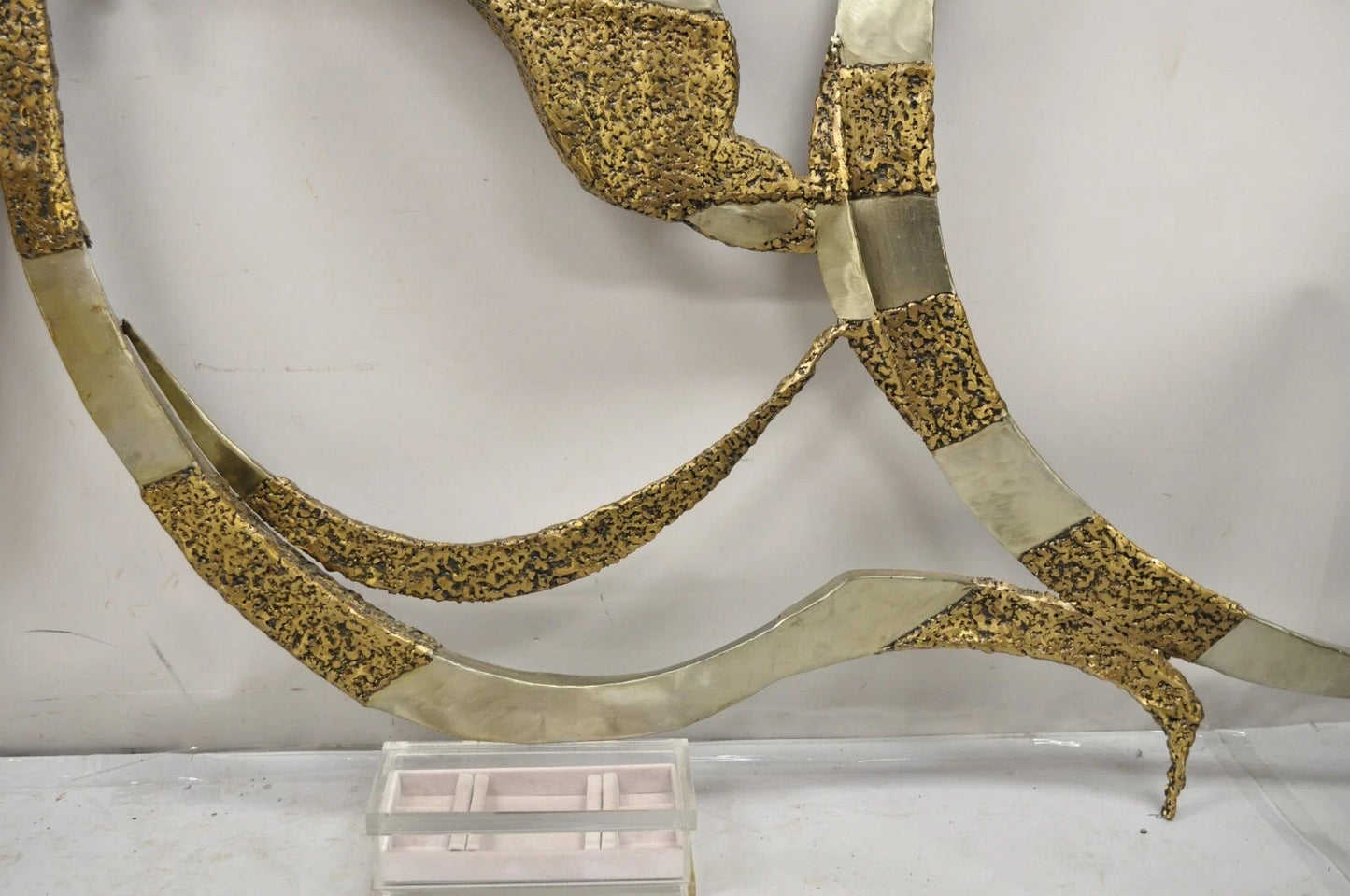 Colbert Collins 1986 Male and Female Dancers Brutalist Wall Sculptures 2 Pc Set