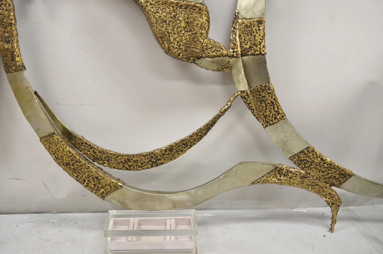 Colbert Collins 1986 Male and Female Dancers Brutalist Wall Sculptures 2 Pc Set