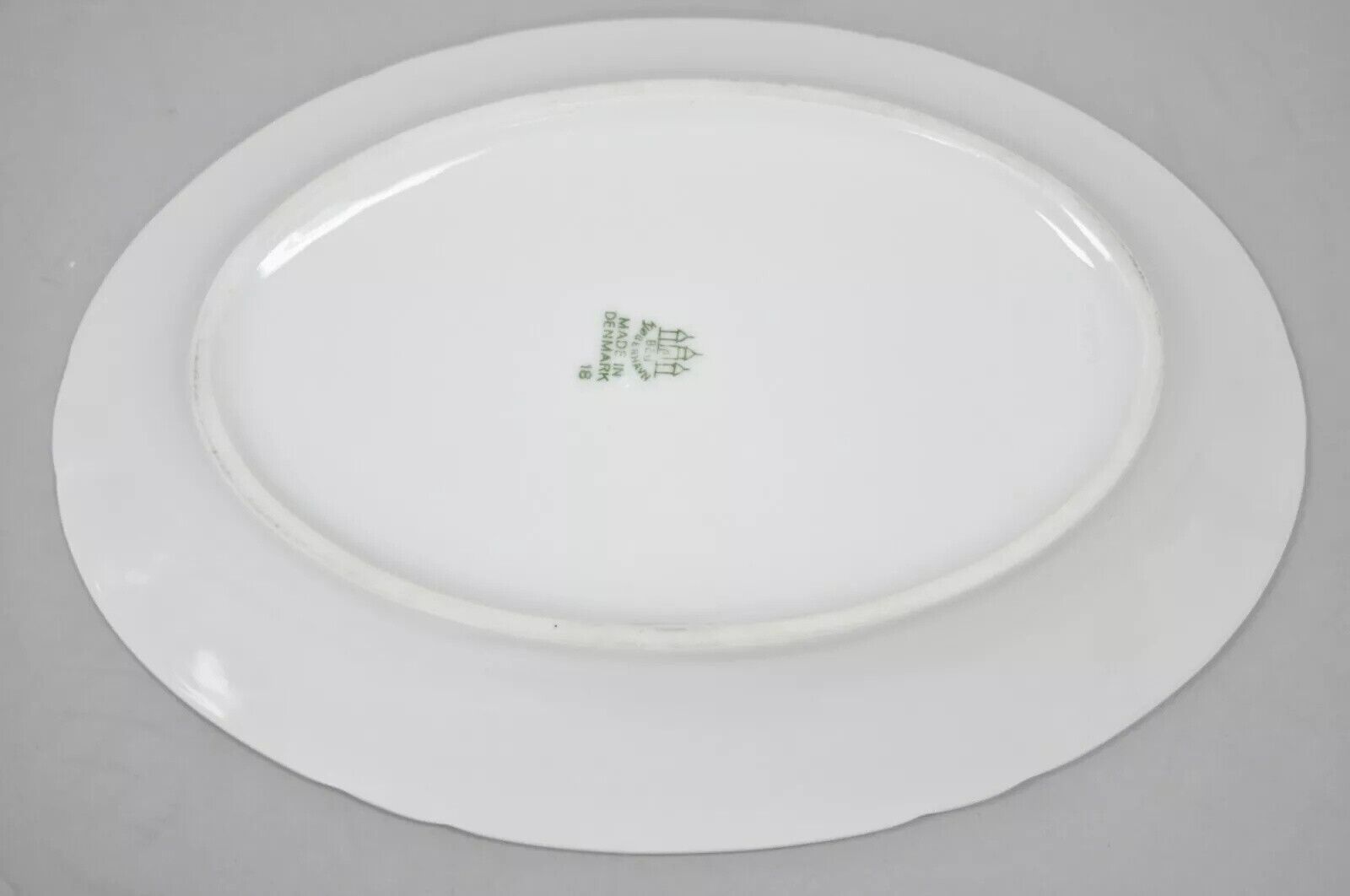 10" Oval Serving Platter 18 Bing and Grondahl B&G Kjøbenhavn Butterfly Lace Blue