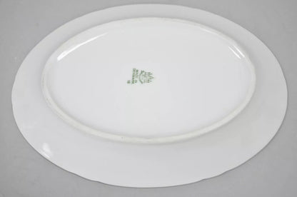 10" Oval Serving Platter 18 Bing and Grondahl B&G Kjøbenhavn Butterfly Lace Blue