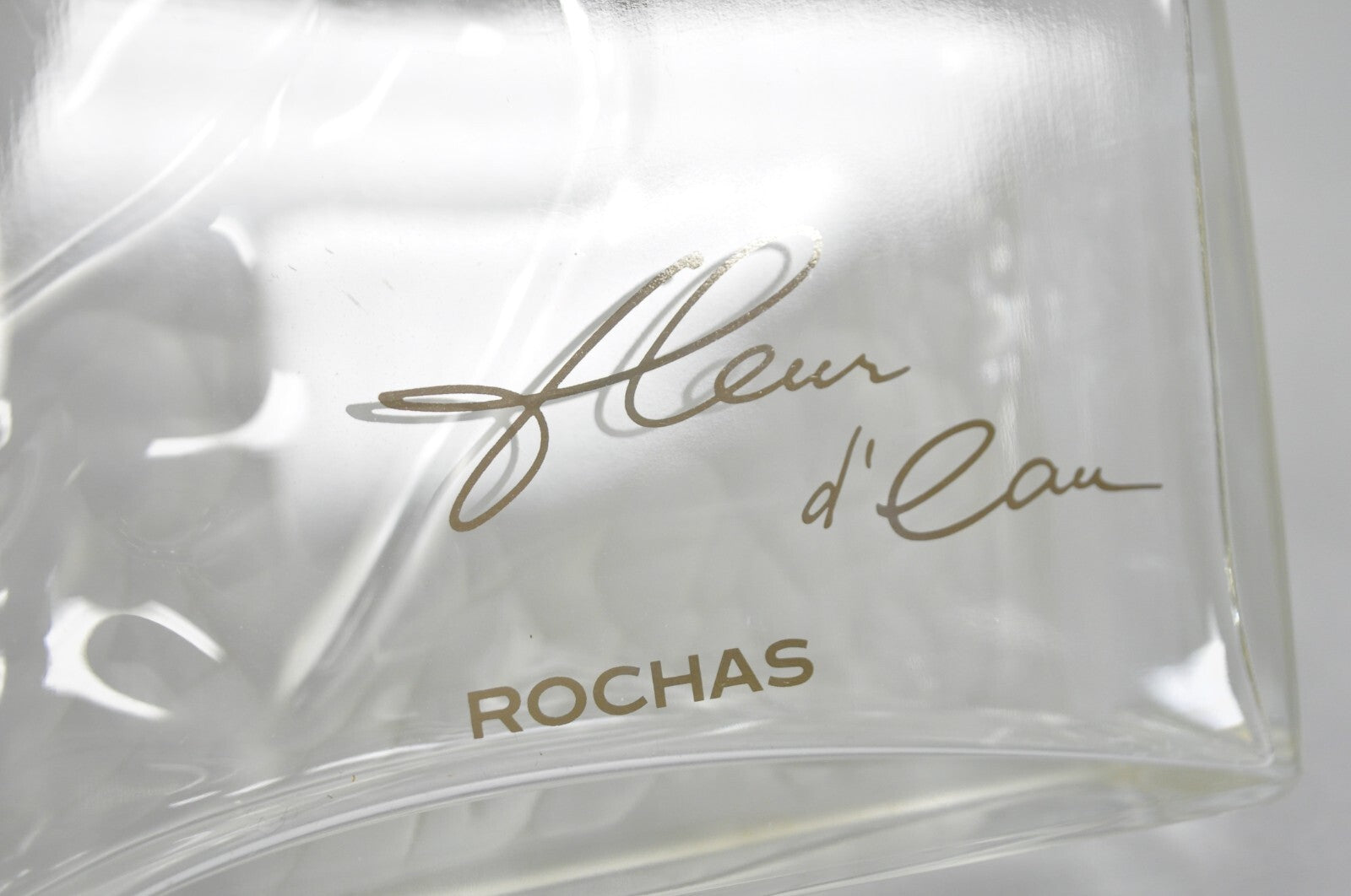 Vintage Large 14" Glass Dummy Bottle “Fleur d’ Eau” by Rochas Perfume Display