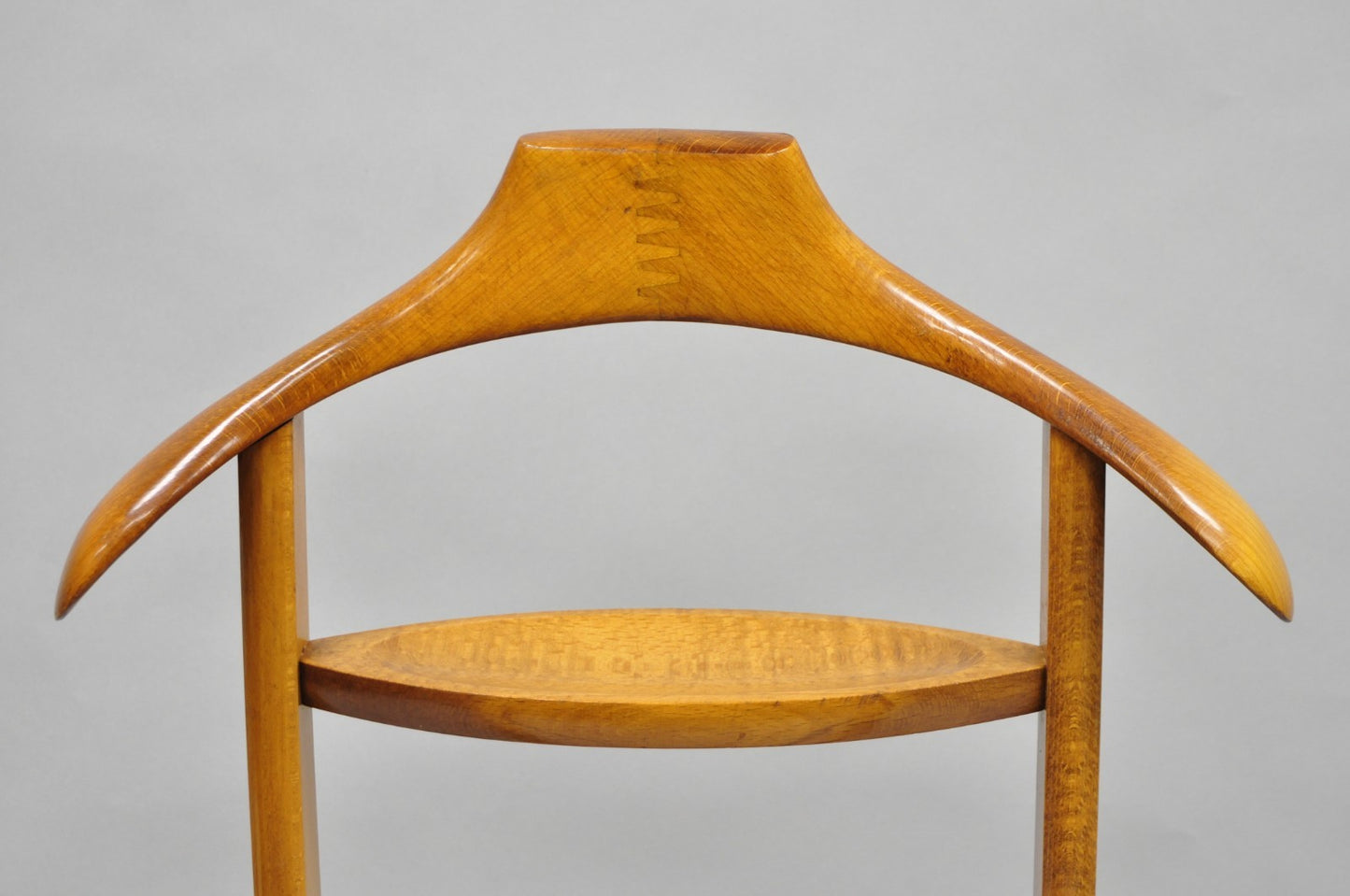 Vintage Fratelli Reguitti Italian Beech Wood 2 Tier Gentleman's Clothing Valet