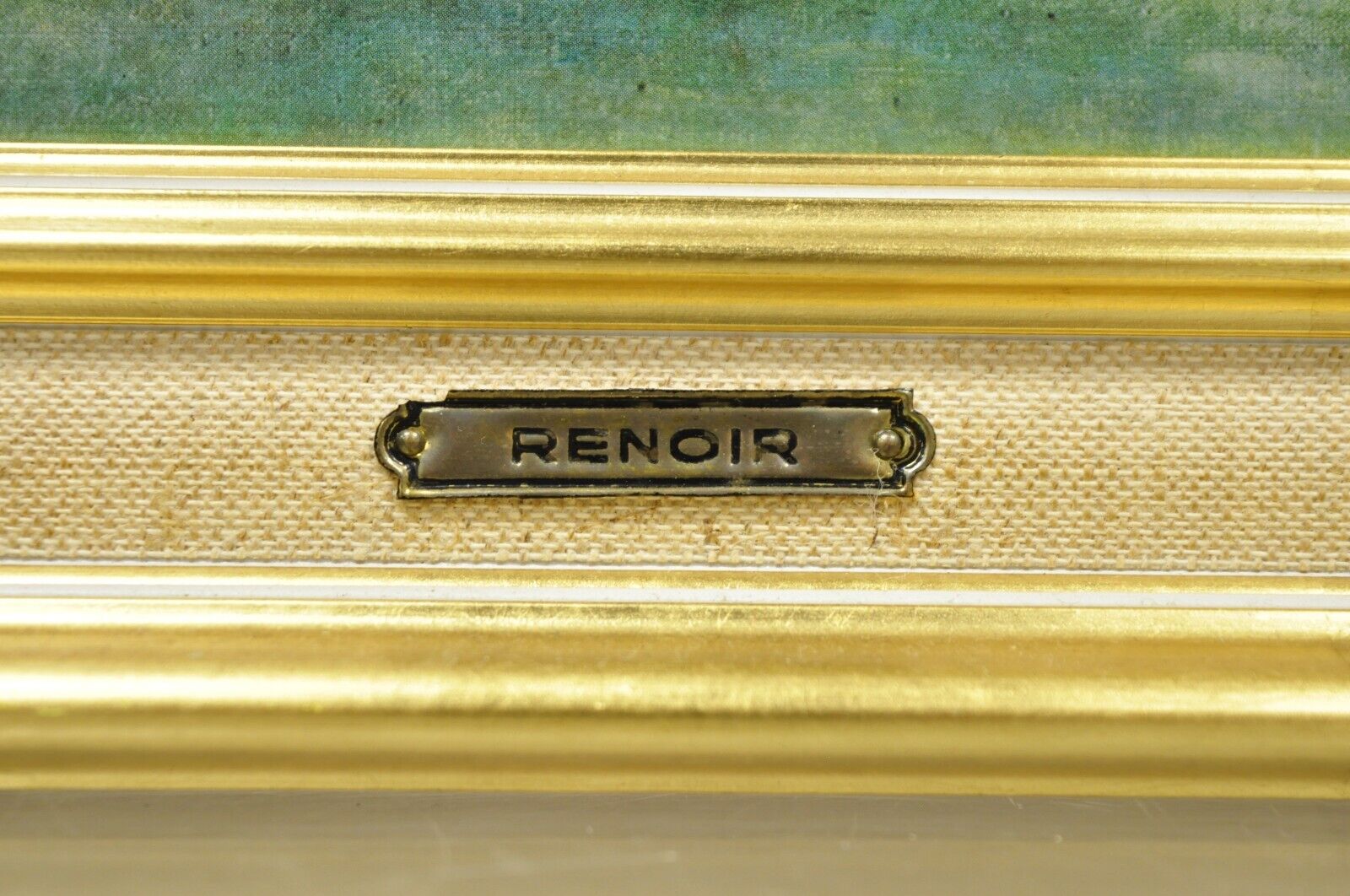 Helca Martele A La Main Hammered Enamel Painting Renoir Vue de Cagnes