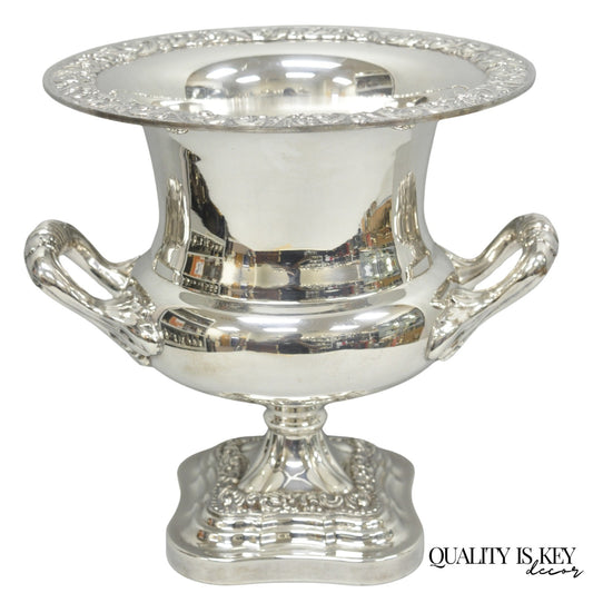 English Regency Silver Plated Trophy Cup Urn Champagne Chiller Ice Bucket by BSC