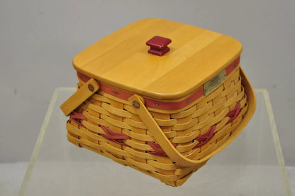 Vintage Longaberger Christmas Edition 2000 Edition Deck the Halls Basket w/ Lid