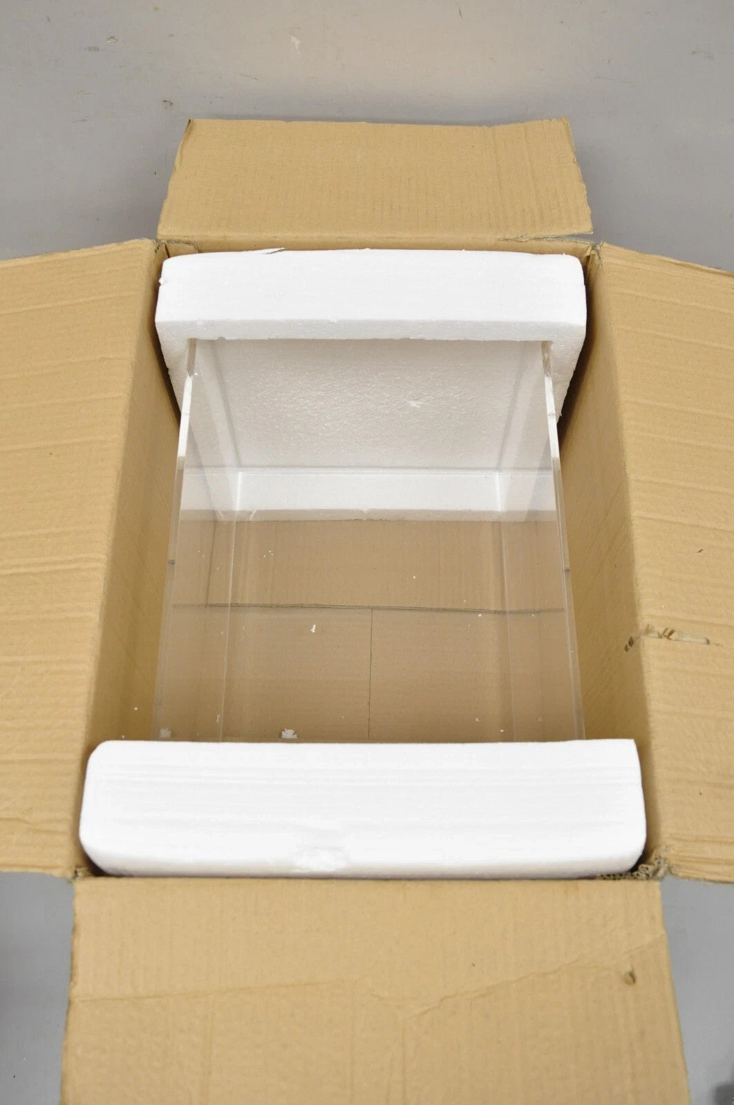 5 Sided 18" Clear Acrylic Lucite Vitrine Display Case Christine Taylor Coll.