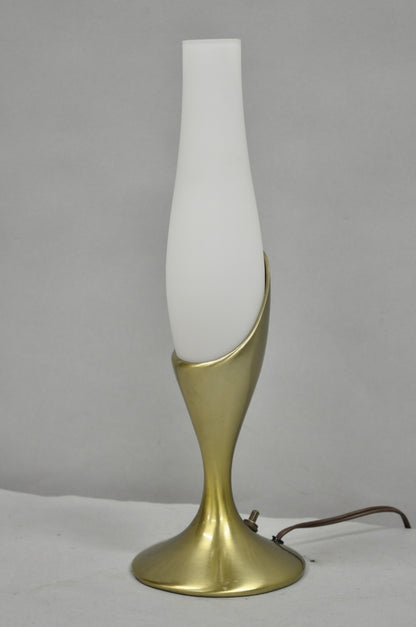 Vintage Mid Century Modern Brass "Tulip" Table Lamp by Laurel Lamp Co.