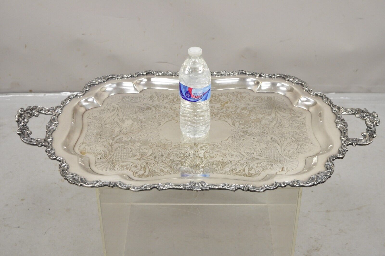 Antique Community Ascot Sheffield Large Victorian Style Platter Tray