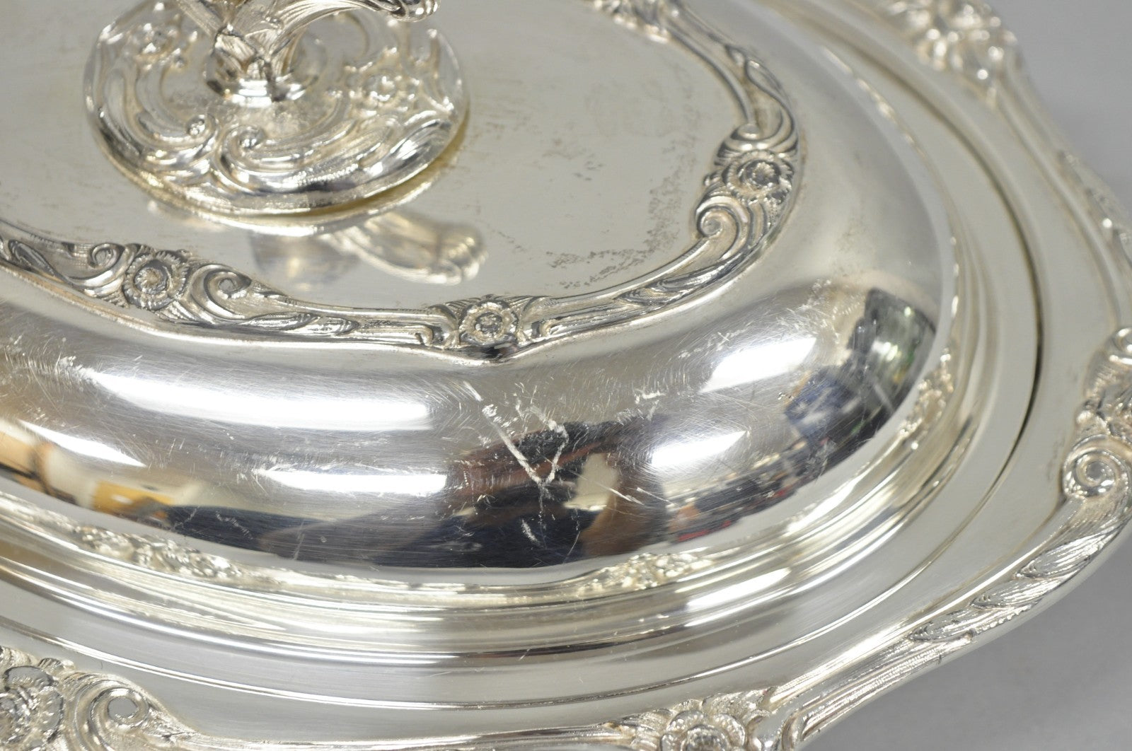 Vintage Rogers 1881 Glenrose Silver Plated Covered Vegetable Serving Dish