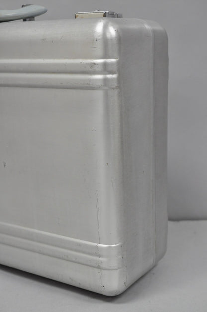 Vintage Art Deco Tokyo Japan Aluminum Hard Shell Suitcase Briefcase