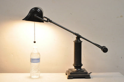 Comtemporary Vintage Style Articulating Metal Desk Lamp with Oil Rubbed Finish