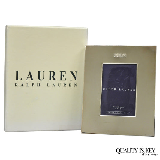 Lauren Ralph Lauren Silver Plated Normandy Modern 3.5x5 Photo Picture Frame (B)