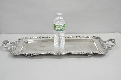 W&S Blackinton Victorian Silver Plated Narrow Serving Platter Dish Bar Tray