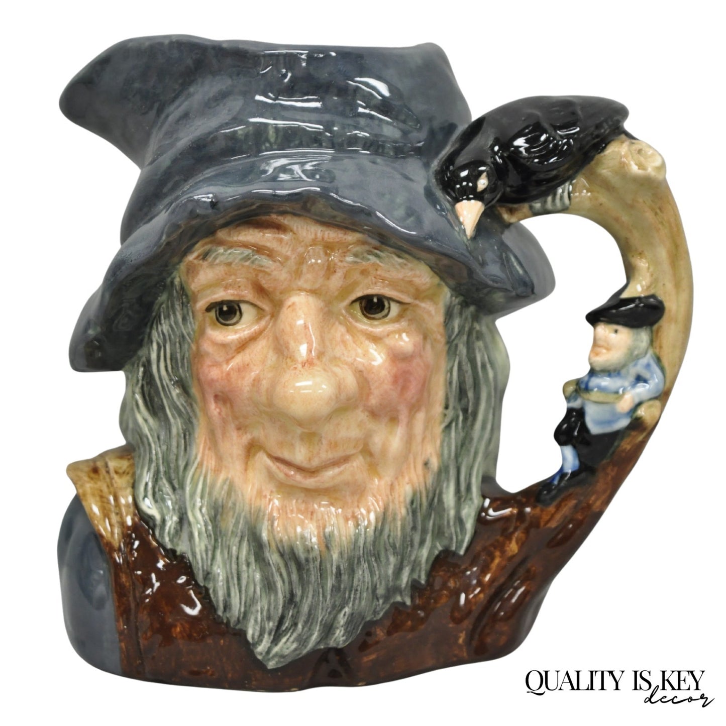 Vintage 1954 Royal Doulton Rip Van Winkle D6438 Porcelain Toby Character Jug Mug