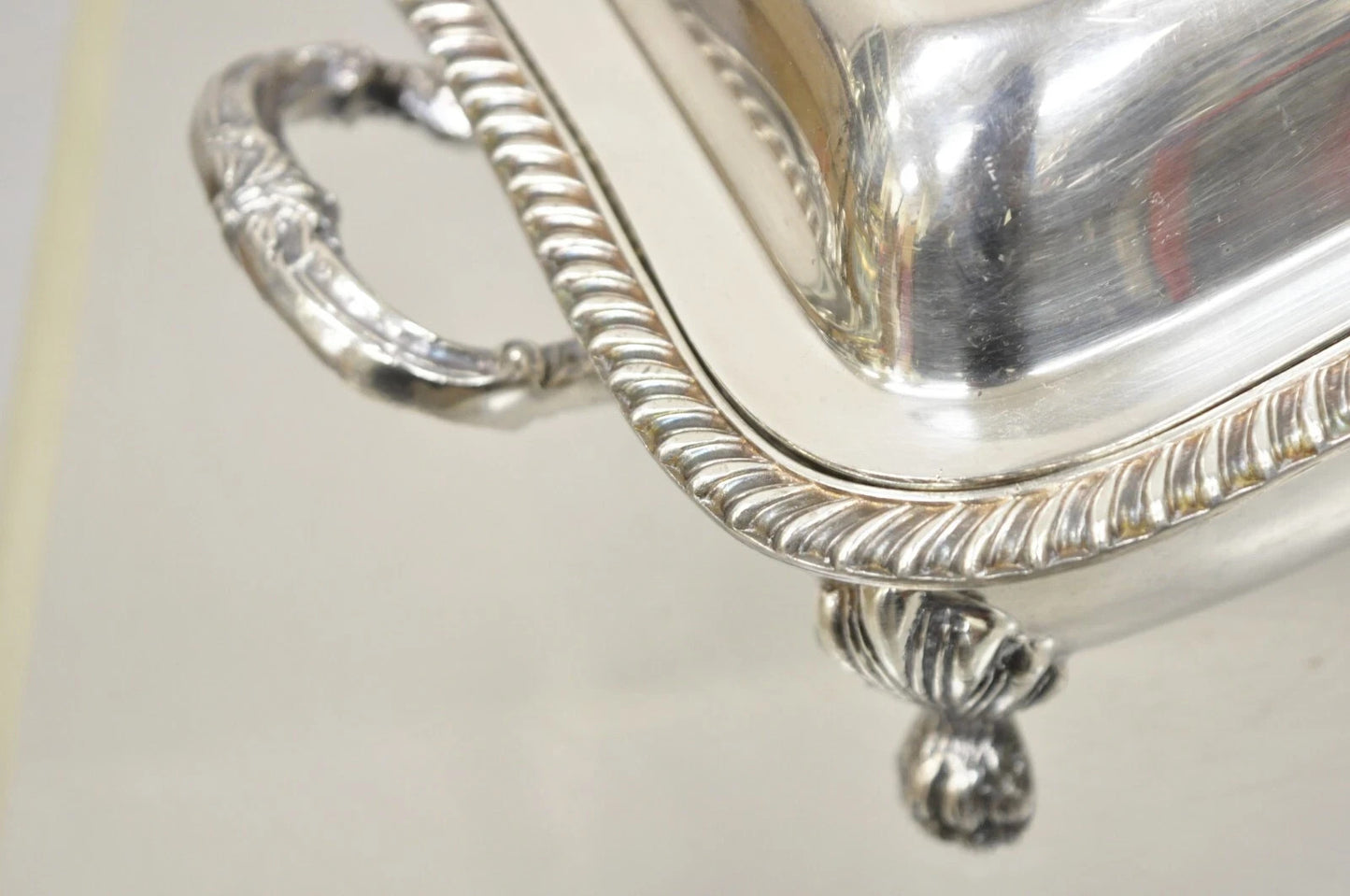 Antique English Victorian Sheffield Silver Plated Lidded Warmer Serving Platter