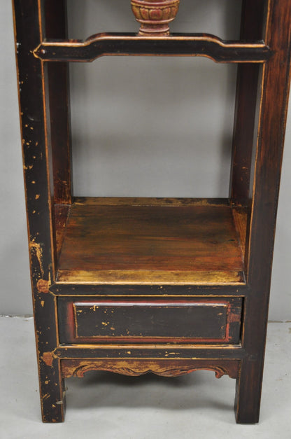 Antique Chinese Carved Hardwood Altar Console Table Sideboard Buffet w/ Drawers