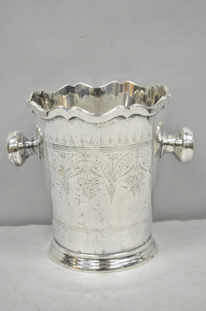 Antique Silver Plated English Regency Style Champagne Chiller Ice Bucket, India