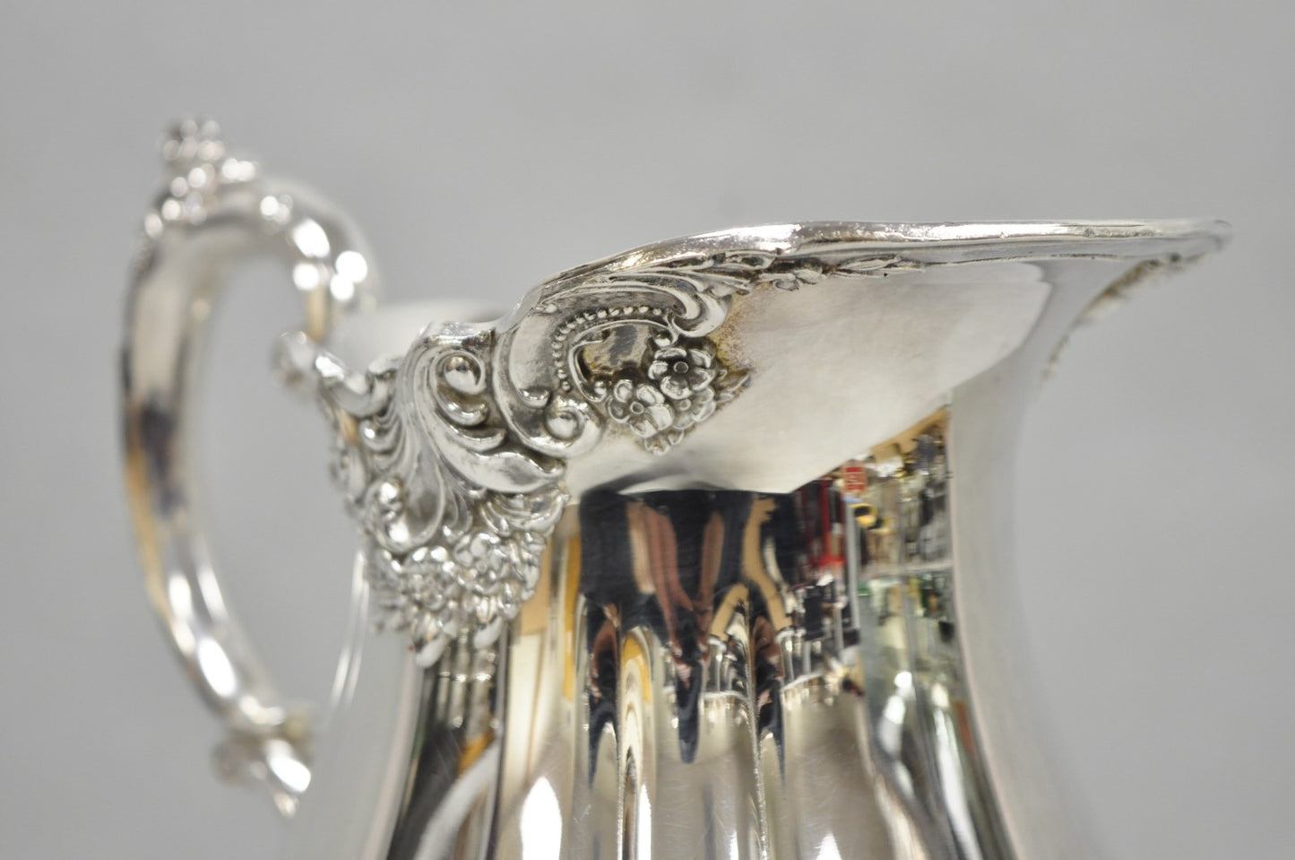 Vintage Baroque by Wallace 267 Silver Plated Footed Lemonade Water Pitcher