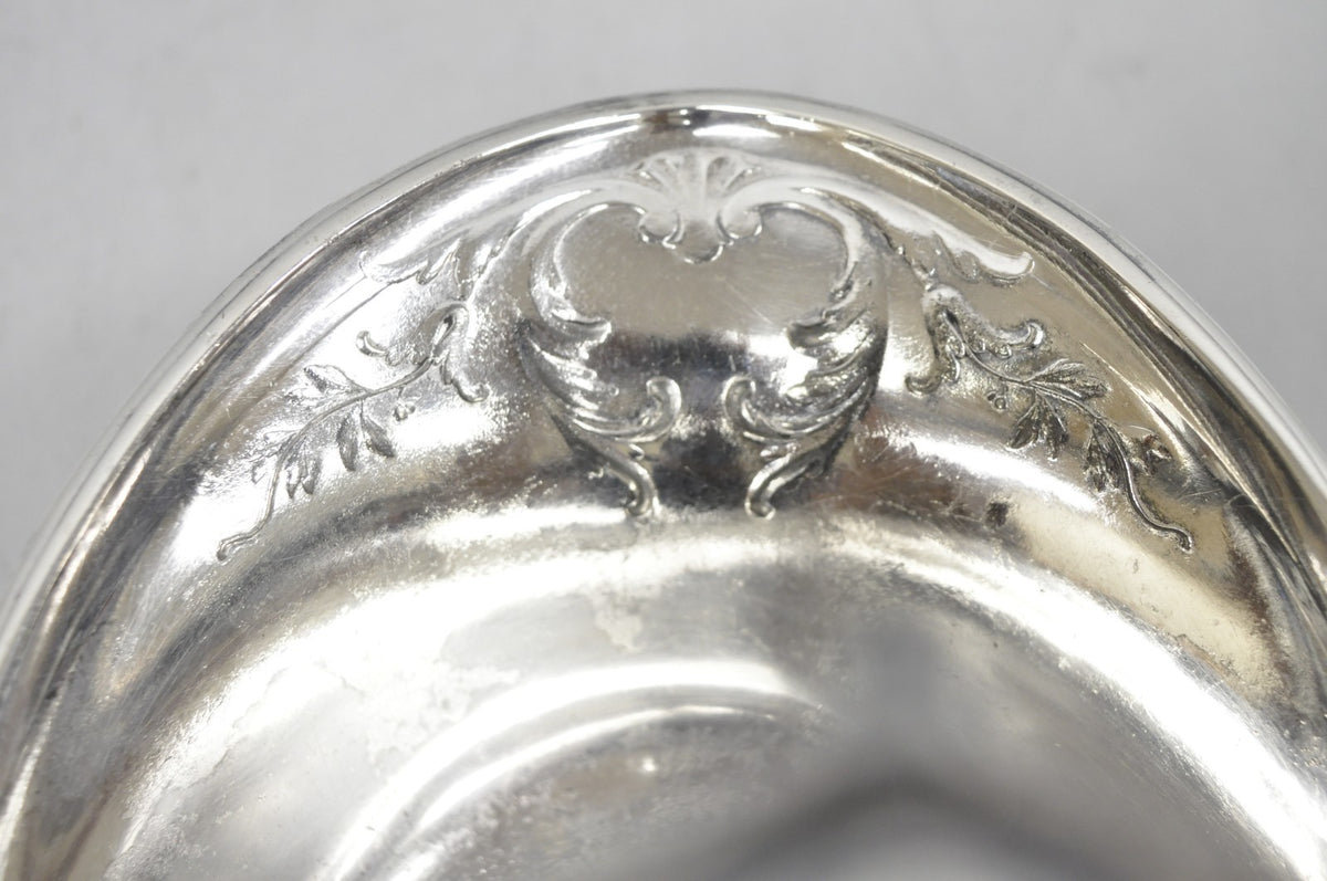 Antique Christofle Gallia French Art Nouveau Silver Plated Fruit Basket w Handle