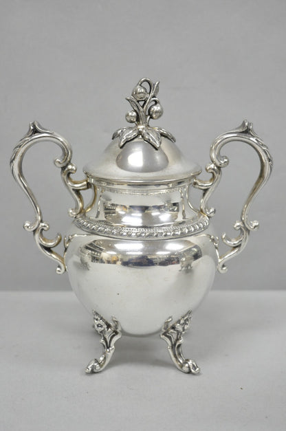 Vintage Birmingham English Art Nouveau Silver Plated Tea Service - 5 Pc Set