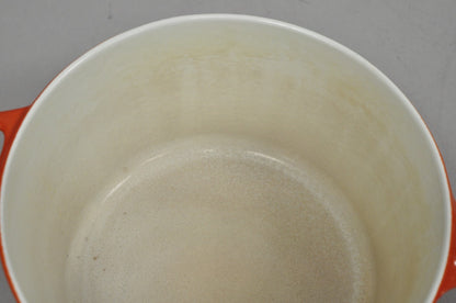 Copco Michael Lax Orange Enameled Cast Iron Saucepan Denmark MCM w / Lid