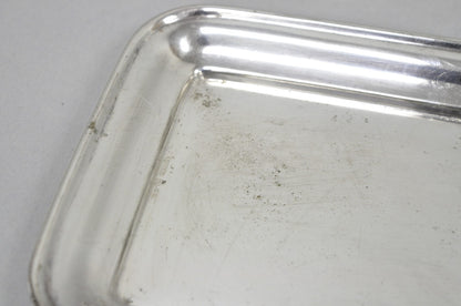 Antique English Regency Silver Plated Serpent Dolphin Desk Dish Note Holder