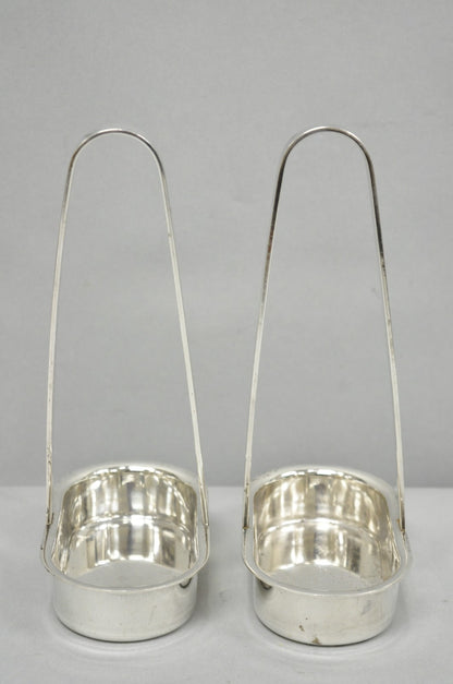 Vintage Modern Silver Plated Dinner Oil Caddy & (10) Toast Bread Racks - 12 Pcs