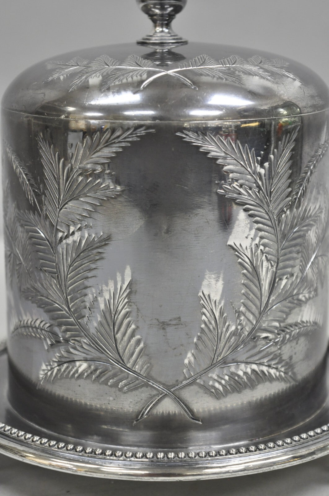 Antique Victorian Silver Plated Biscuit Box Caddy by James Deakin & Sons 1890
