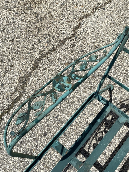 Vintage Woodard Wrought Iron Patio 3 Seat Sofa and Pair Lounge Chairs - 3 Pcs