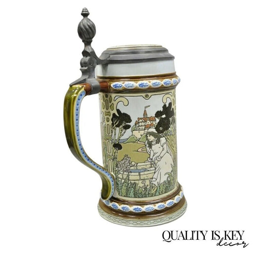 Vintage Villeroy & Boch Mettlach Beer Stein 2901 Grimm Fairy Tales