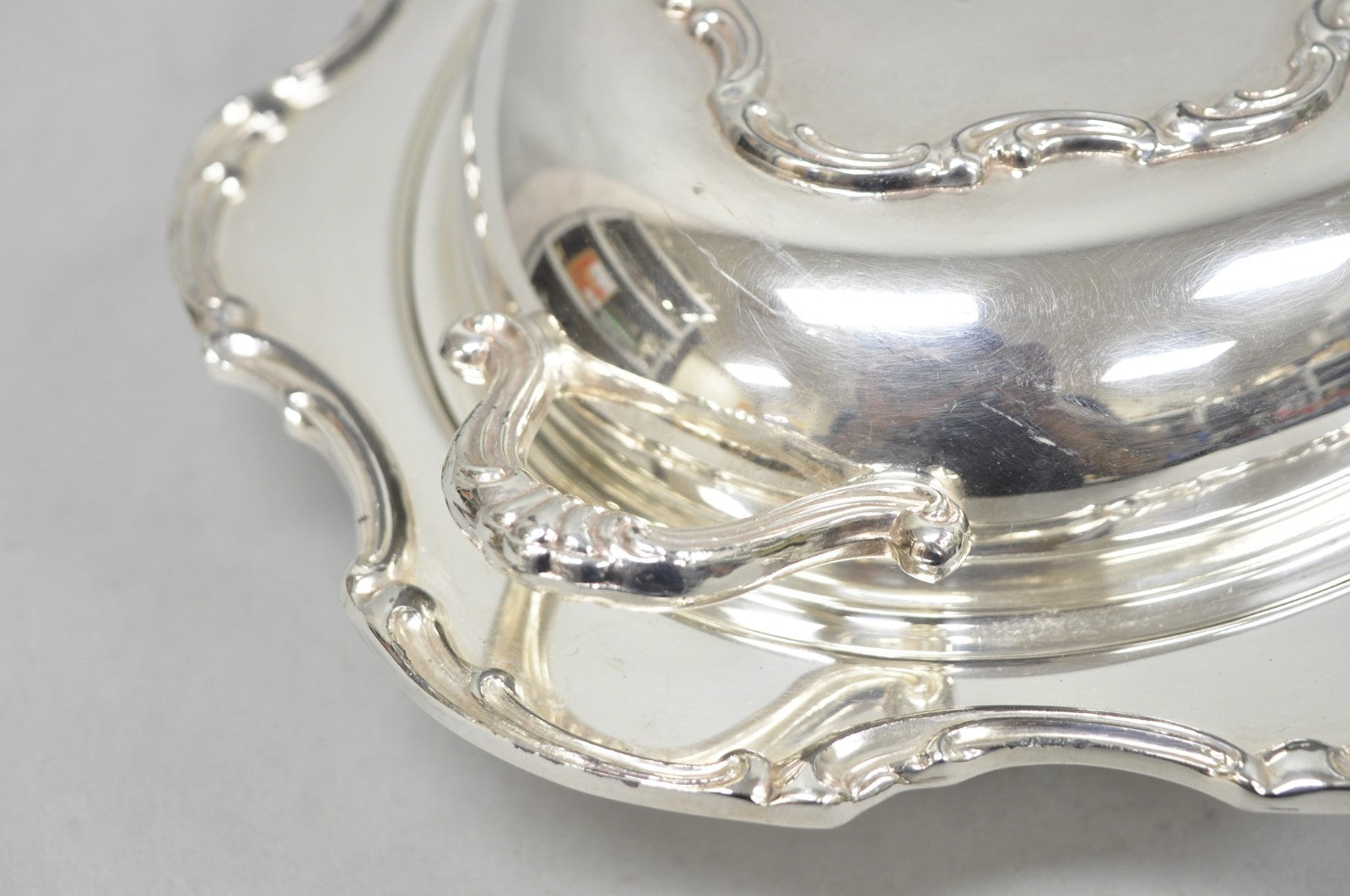 Vintage Victorian Style Silver Plated Covered Vegetable Serving Dish Platter