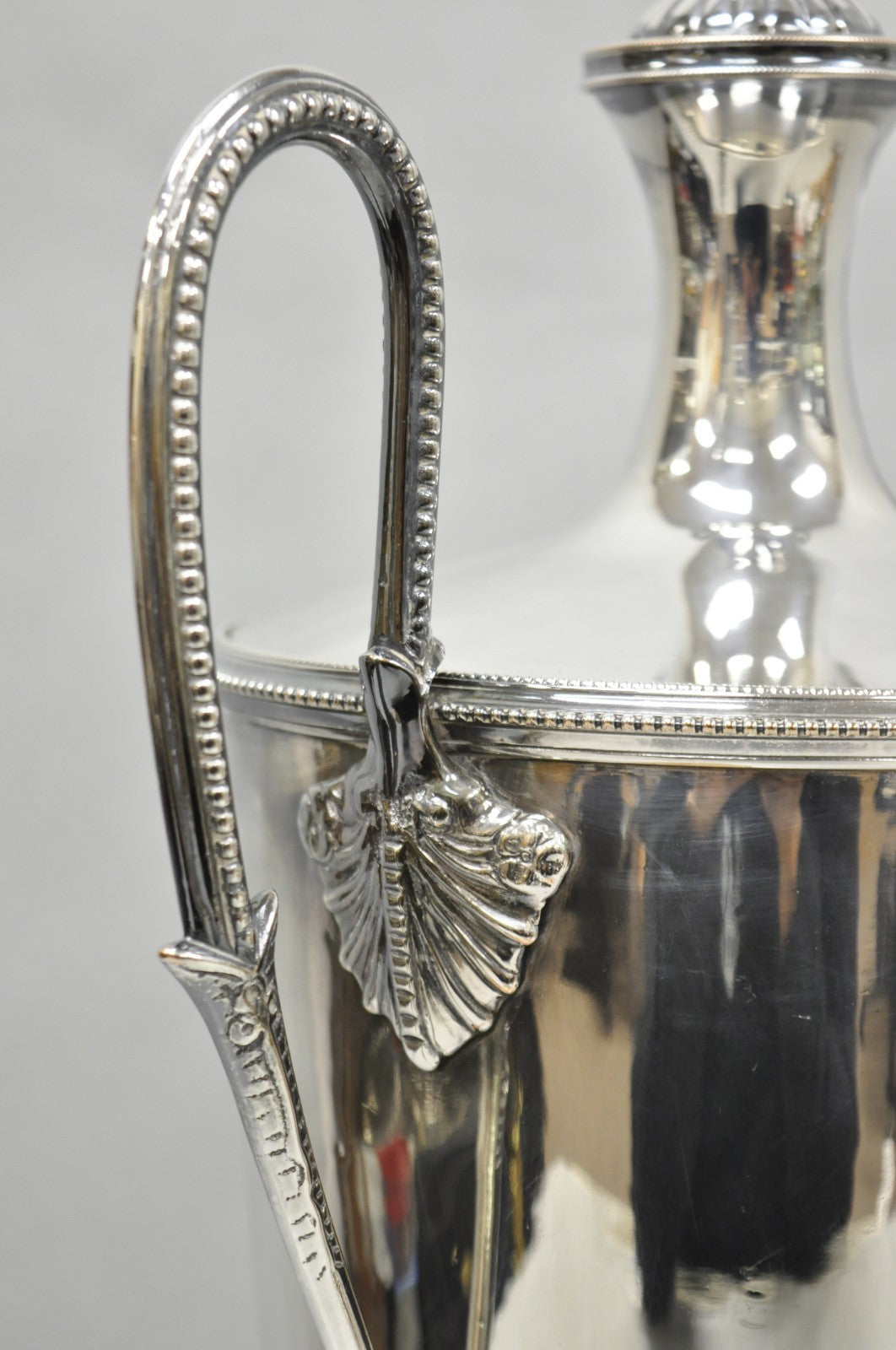 Antique English Regency Silver Plated Trophy Cup Urn Coffee Beverage Samovar