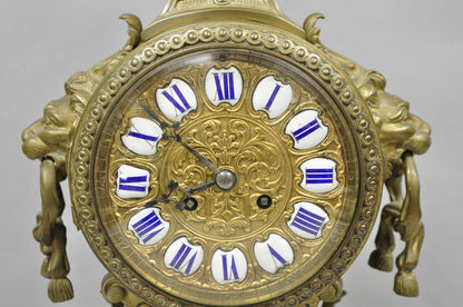 Antique G. Philippe for Palais Royal French Louis XV Style Bronze Figural Clock