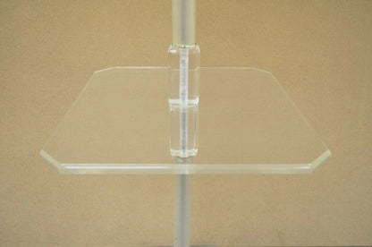 Vintage Mid Century Modern Clear Lucite Occasional Accent Floor Lamp Side Table