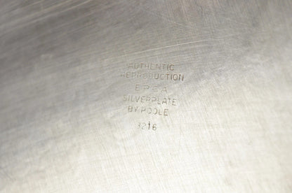 Vintage EPCA Silverplate by Poole 3216 Round Salver Platter Tray - Engraved