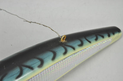 Vintage Wooden Giant Rapala 28” Fishing Lure Hanging Display w / Rainbow Decal