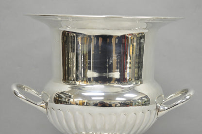 Vintage Leonard Silver Plated Ribbed Trophy Cup Urn Champagne Chiller Ice Bucket