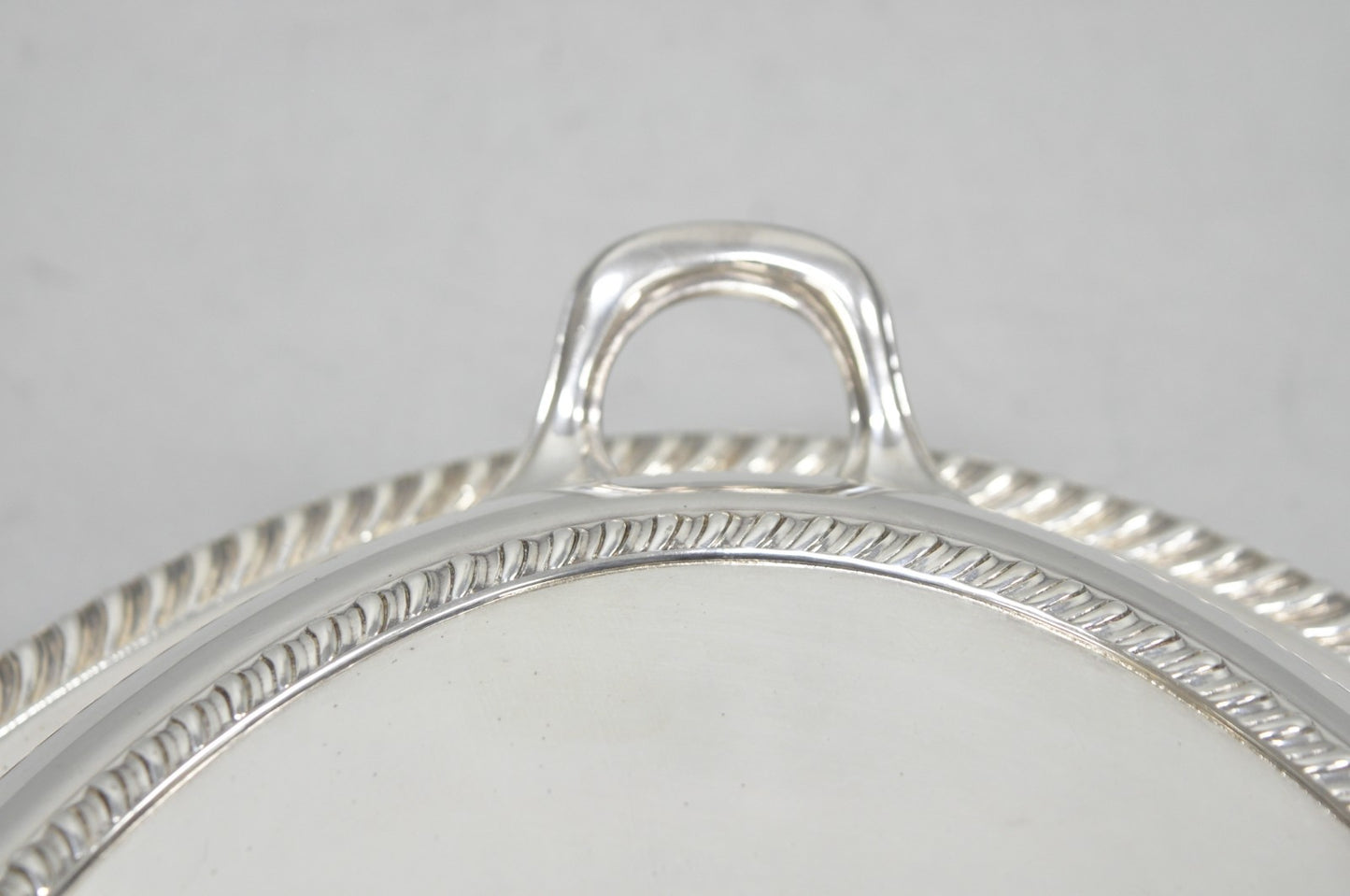 Antique English Regency Silver Plated  Large Covered Serving Dish 'M" Monogram