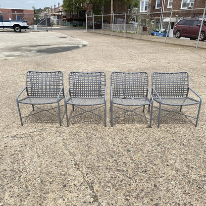 Tropitone Leilani Brown Jordan Aluminum Frame Pool Patio Lounge Chairs - Set 4