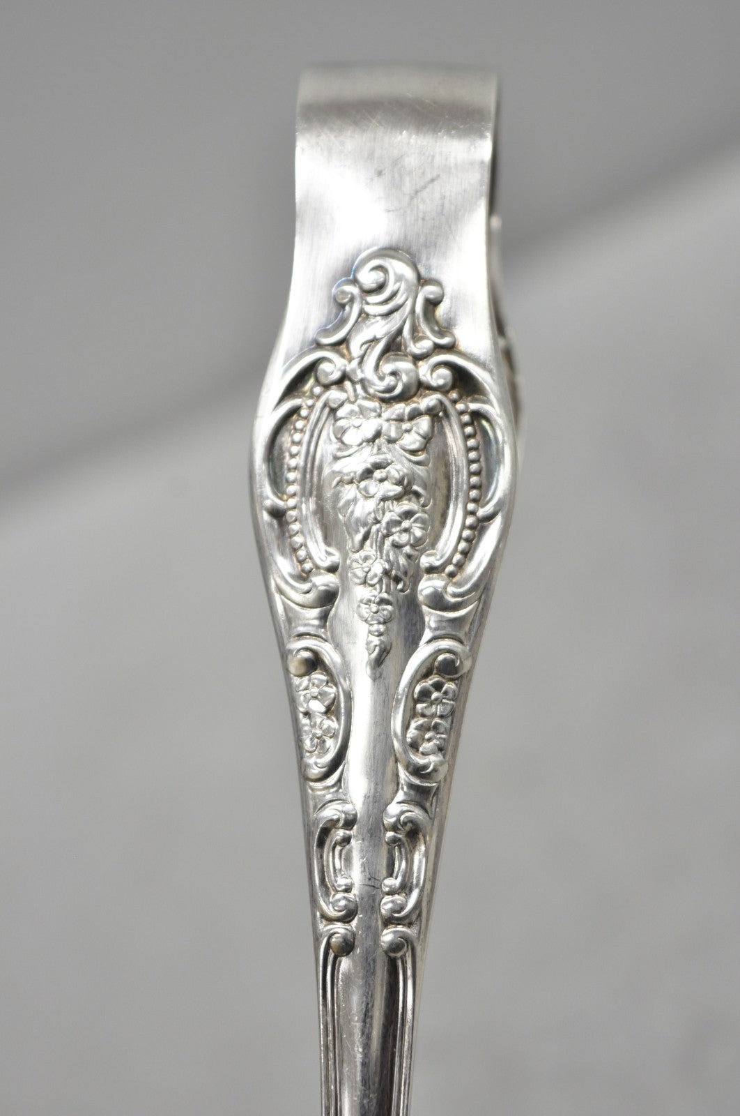 Vintage Wallace Baroque Silver Plated Pastry Sandwich Asparagus Vegetable Tongs