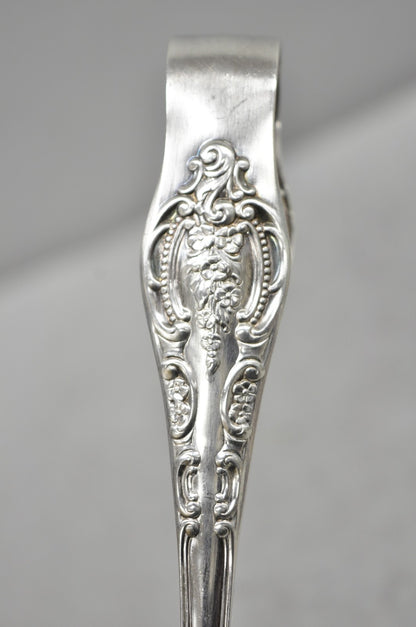 Vintage Wallace Baroque Silver Plated Pastry Sandwich Asparagus Vegetable Tongs