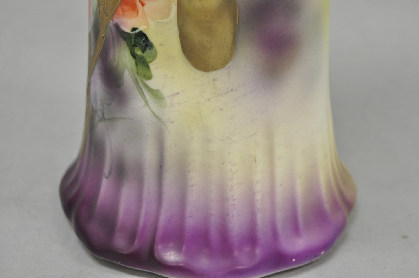 Antique Nishiku Royal Nippon Hand Painted Floral Gold Gilt Handle Water Pitcher