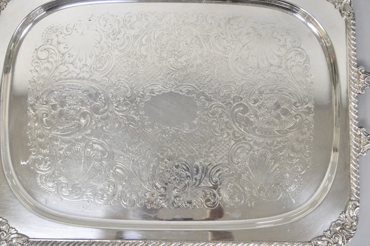 Vintage English Sheffield Edwardian Silver Plated Tea Set w/ Tilting Pot 7 Pcs