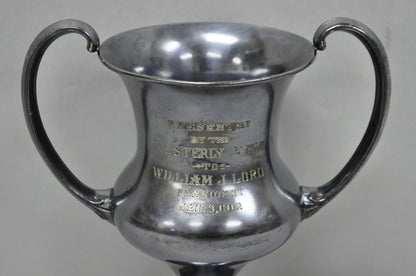 Antique Victorian Silver Plated Trophy Loving Cup Award "Westerly Band, 1912"