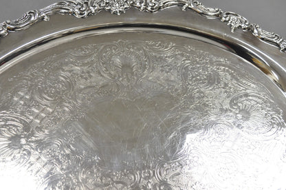 Vintage Reed & Barton 1955 Victorian Silver Plated Oval Bar Serving Platter Tray