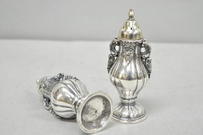 Vintage Wallace Baroque Ornate Silver Plated Salt & Pepper Shakers - a Pair