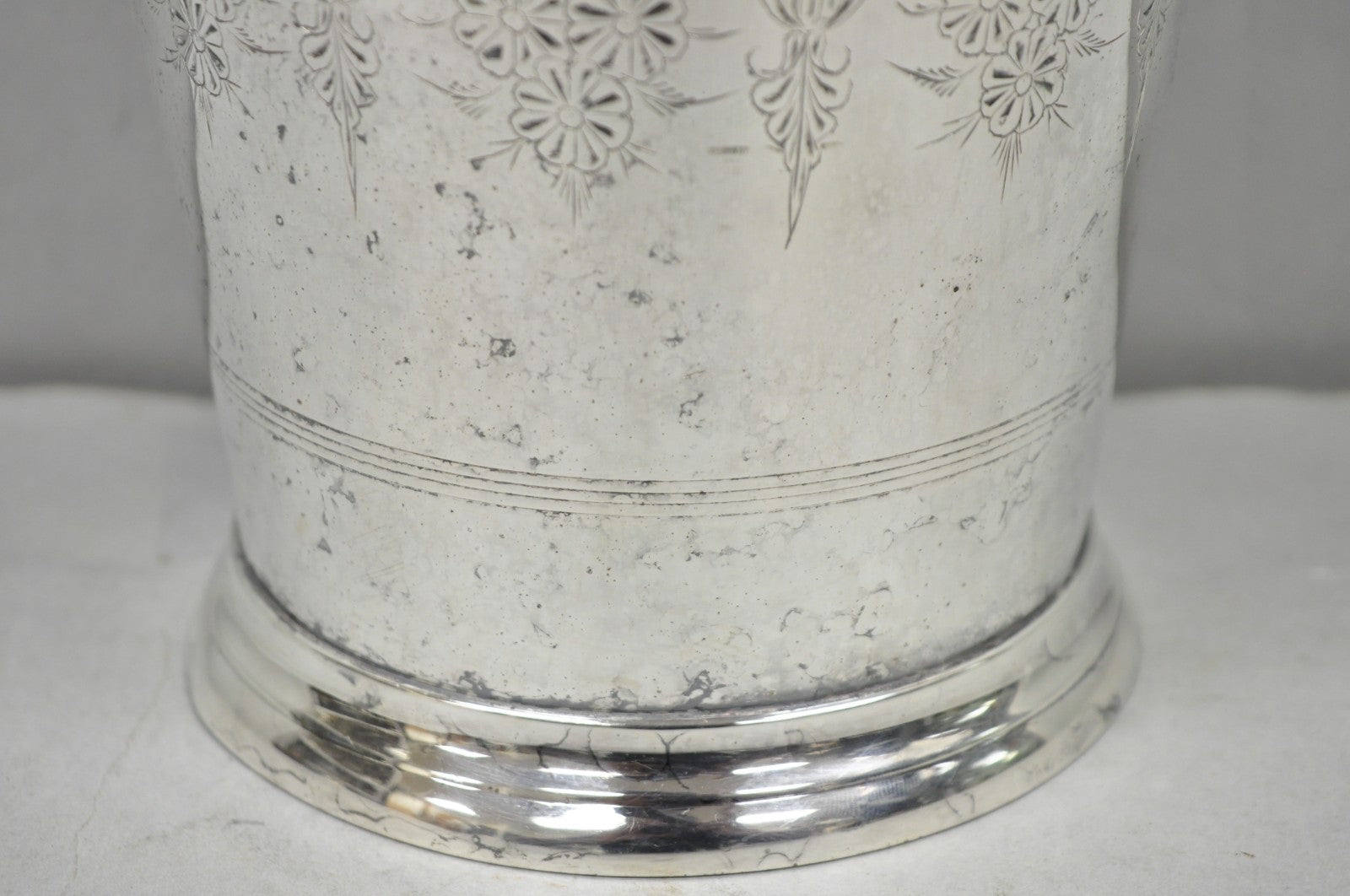 Antique Silver Plated English Regency Style Champagne Chiller Ice Bucket, India